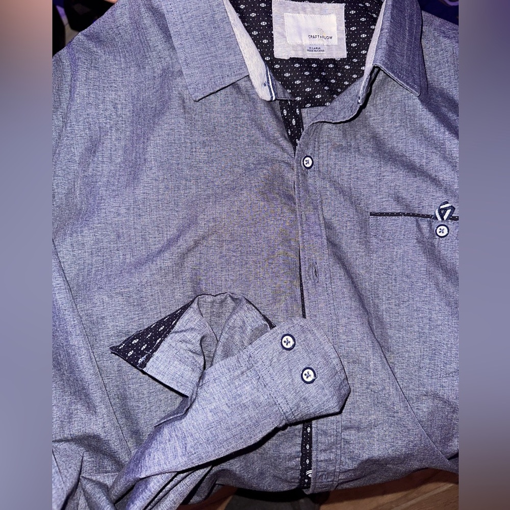 Craft and Flow Mens Dress shirt, slim fit XL excellent condition